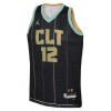 NBA Mænd Trøje Charlotte Hornets Kelly Oubre JR 12 2022-23 Jordan City Edition Sort Swingman